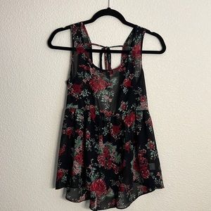 Tilly’s floral tank top size S (fits size M)
